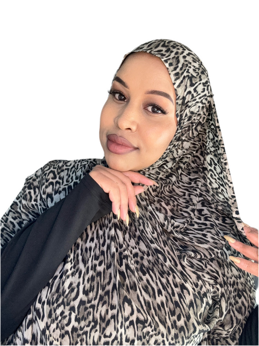 Leopard print hijab shade 5