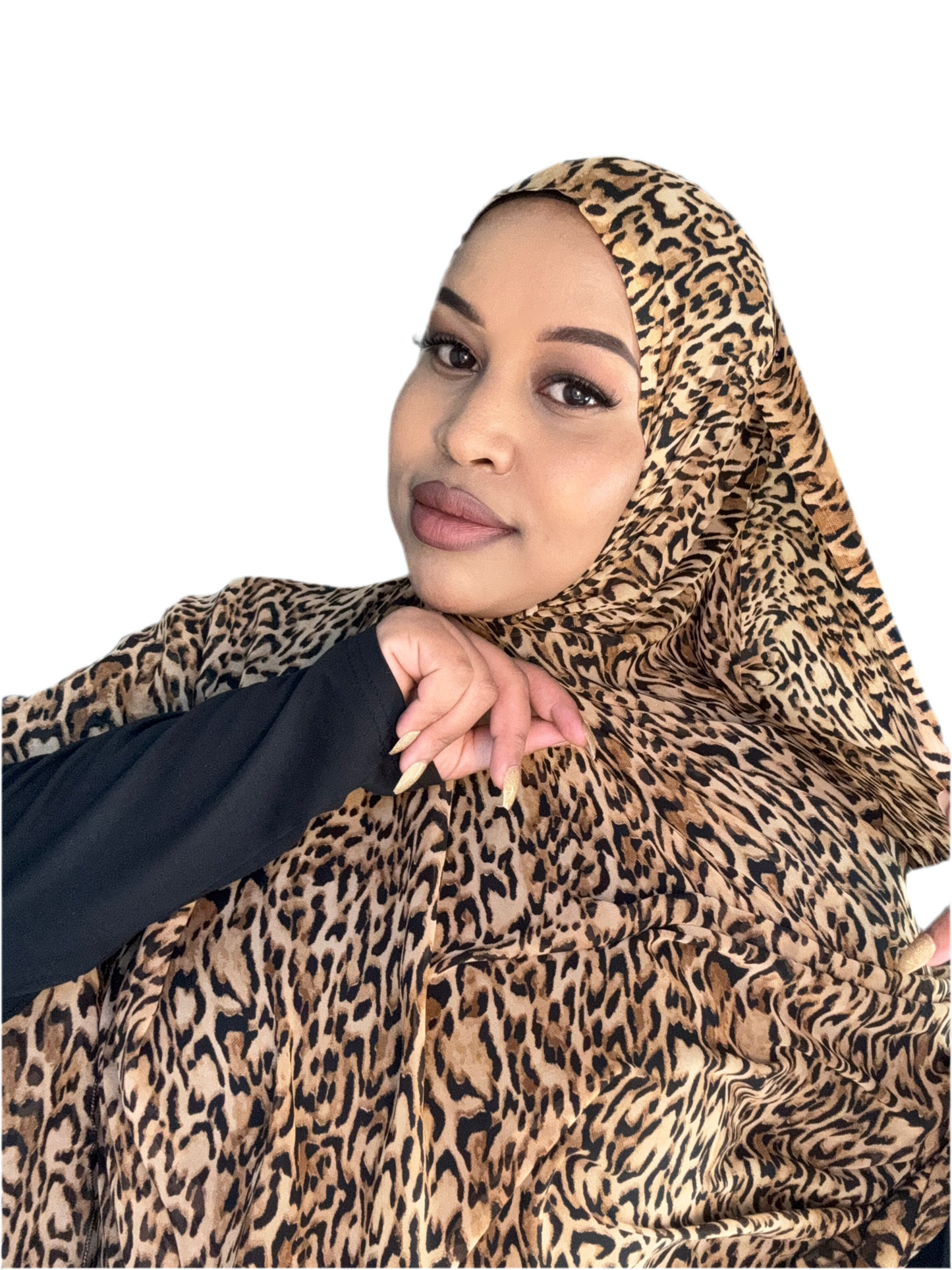 Leopard print hijab shade 1