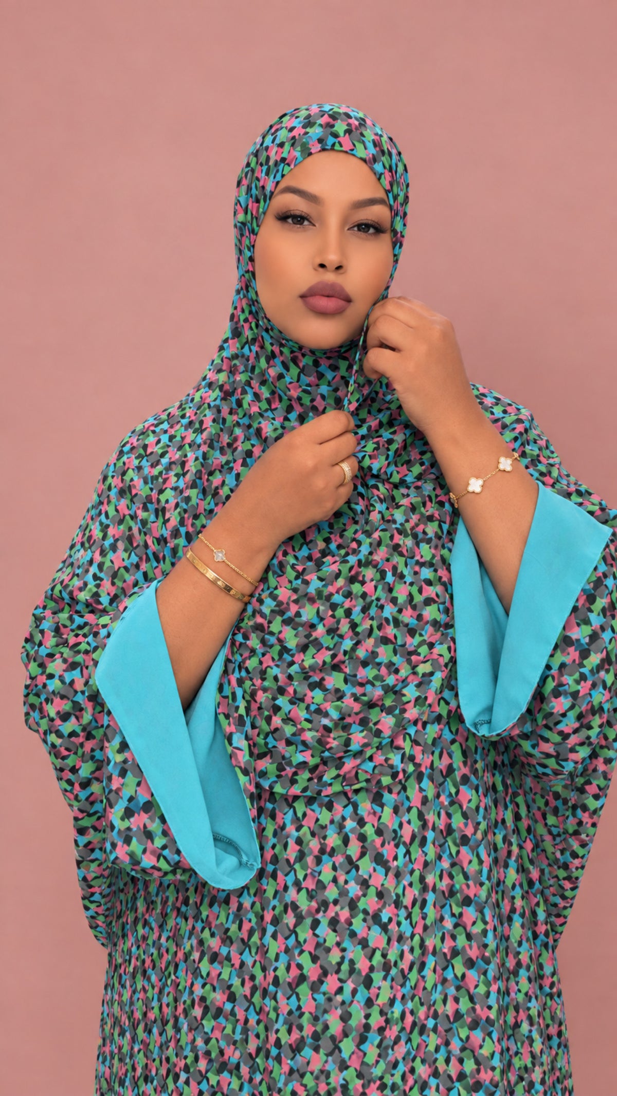 Abayas, hijabs, dresses & baati sets.